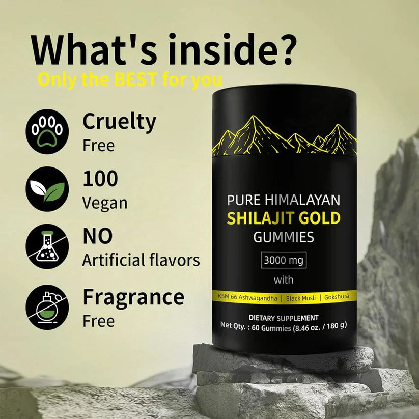 Zerocart™ - Pure Himalayan Shilajit Gold Gummies (Buy 1 Get 1 Free)